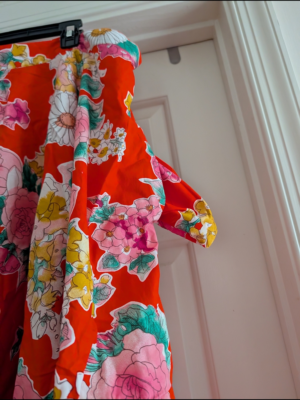 Hell Bunny Rockabilly Floral Swing Circle Skirt - Picture 9 of 10